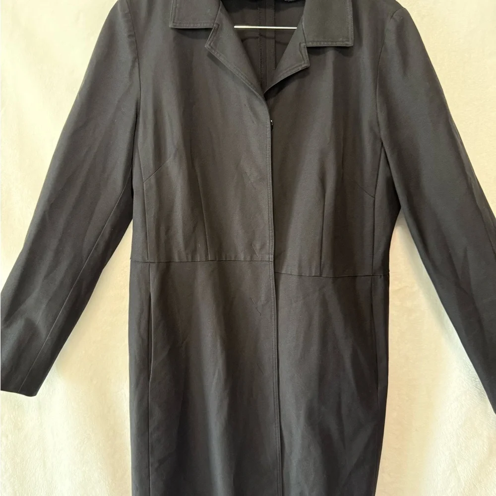 S & D Black blazer overcoat Coat Size M Blazer Jacket fitted tailored